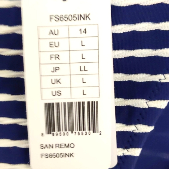 Fantasie San Remo Tie Side Bikini Bottom. Navy/White Stripe. Multiple sizes - Picture 4 of 6